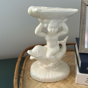 Cherub dolphin soap dish